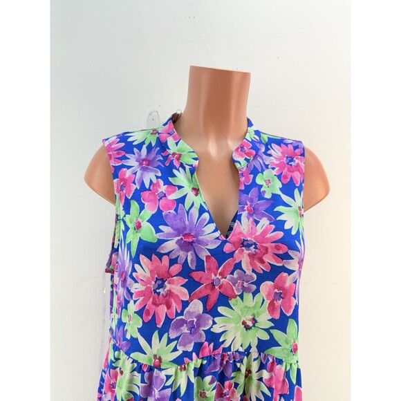 NEW Dear Scarlett Multi Color Print Tank Dress Size L - Picture 6 of 16